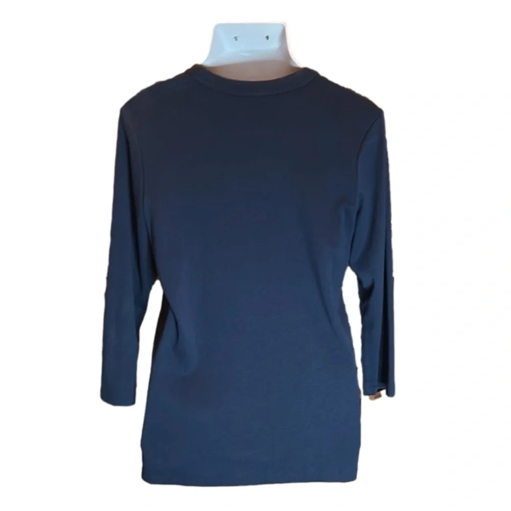 RAFAELLA STUDIO Navy Blue Button Up Casual Jacket Size L